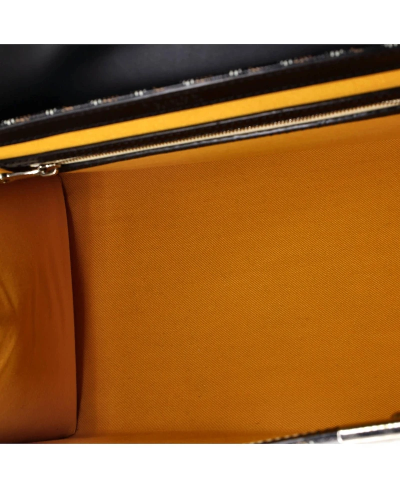 Pre-Owned Goyard Mm Saigon Top Handle Bag Coated Canvas with Leather