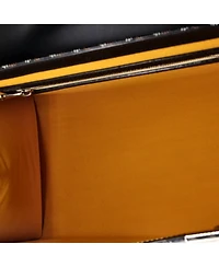 Pre-Owned Goyard Mm Saigon Top Handle Bag Coated Canvas with Leather