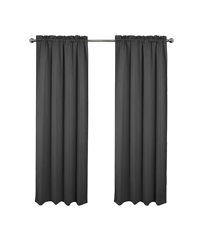 Rt Designers Collection 100% Polyester Twilight Blackout Rod Pocket Curtain Panel