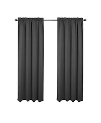 Rt Designers Collection 100% Polyester Twilight Blackout Rod Pocket Curtain Panel