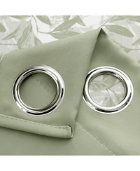 Rt Designers Collection 100% Polyester 190 Gsm Marina Revisible Blackout Grommet Curtain Panel 54" x 84