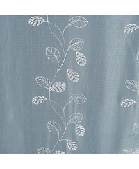 Rt Designers Collection 100% Polyester 140 Gsm Reed Embroidered Grommet Curtain Panel 54" x 84
