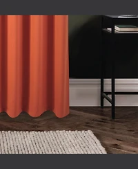 Rt Designers Collection 100% Polyester 250 Gsm Riley 100% Blackout Grommet Panel 54" x 45" Spice