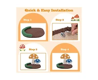 Aostirmotor Cat Scratching Tree, Indoor Activity Tower with Perch for Climbing & Exercis