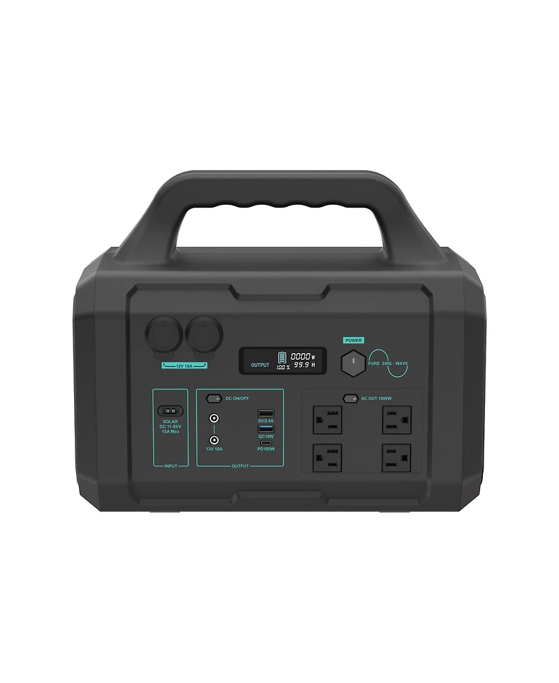 Mondawe 1024Wh-1800W Portable Power Station with 200W Foldable Solar Panel