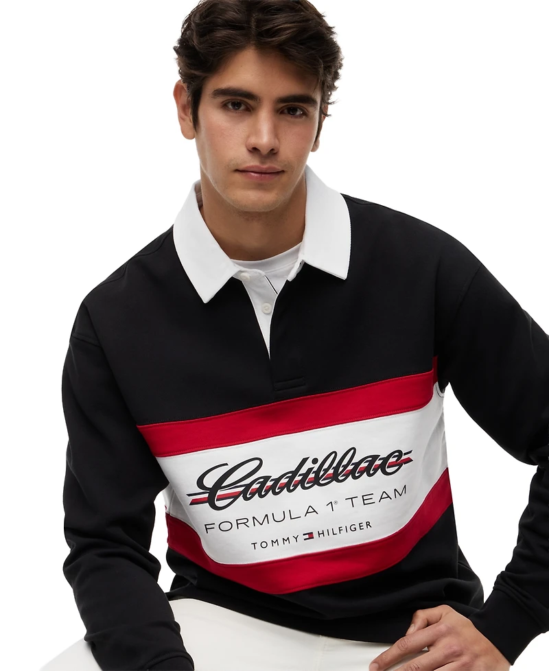 Tommy Hilfiger Men's Long-Sleeve Rugby Polo Shirt