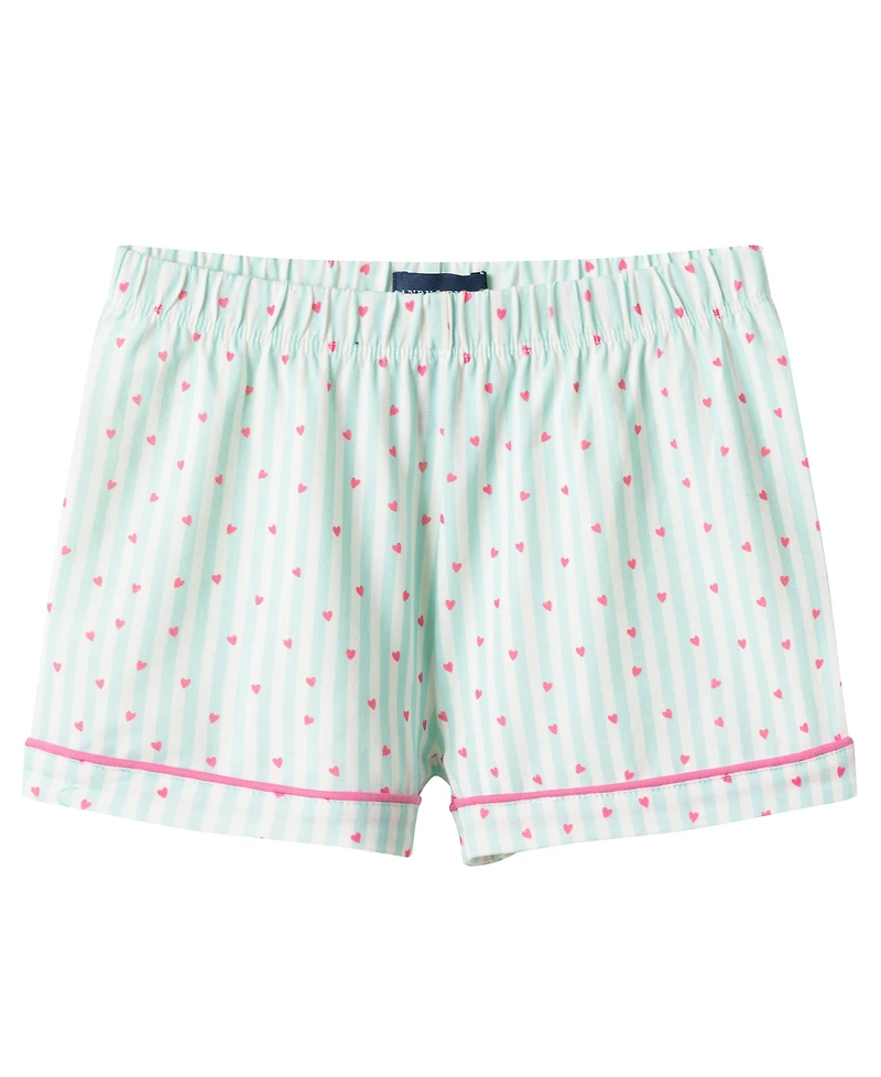 Andy & Evan Girls' Toddler 2T-4T Button-Down Shirt and Shorts Pajama Set