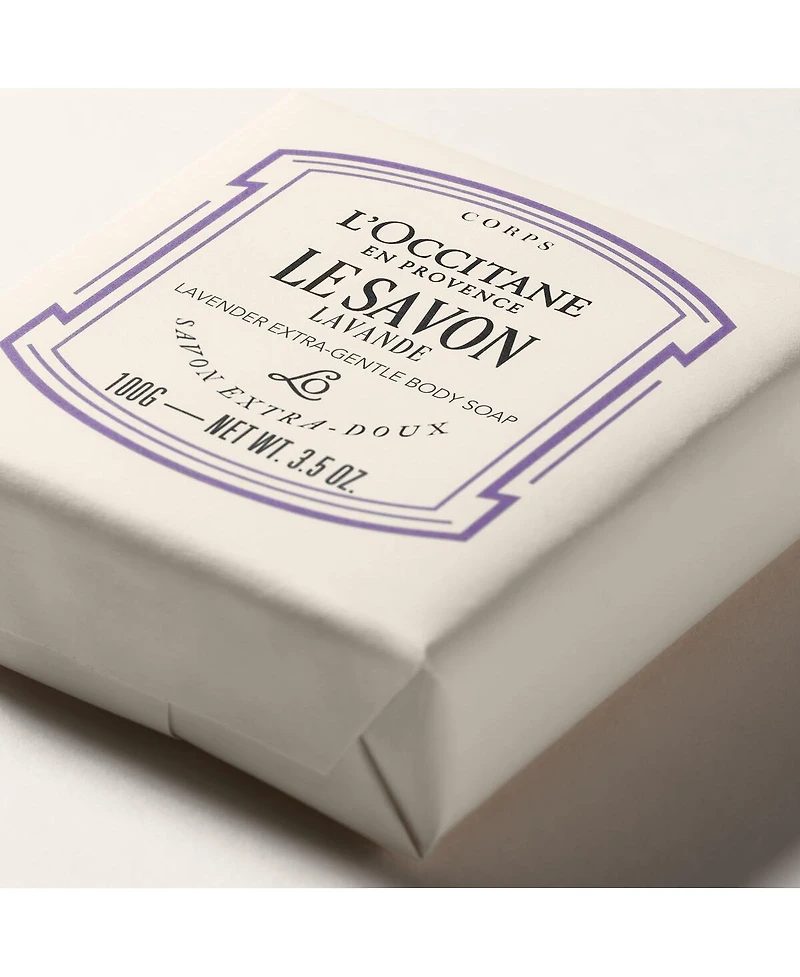L'Occitane Le Savon Shea Lavender Extra-Gentle Body Soap 3.50 fl oz