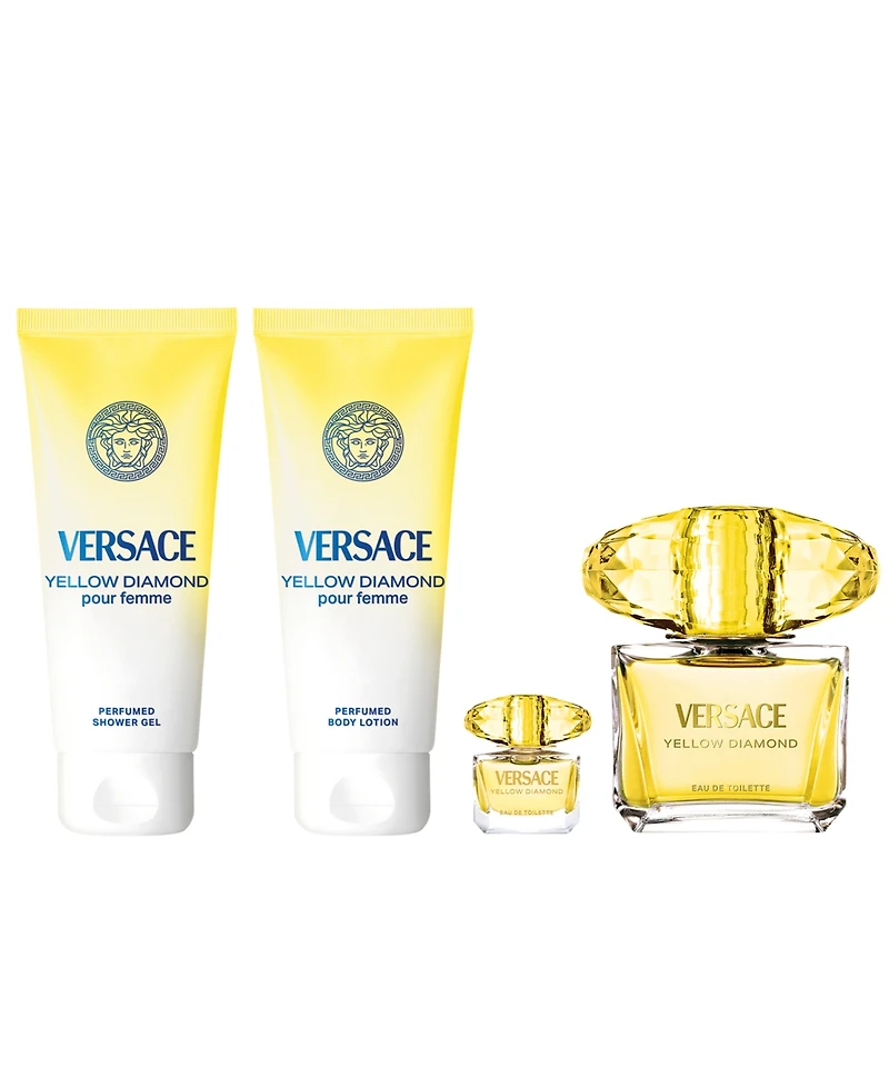 Versace 4-Pc. Yellow Diamond Eau De Parfum Gift Set