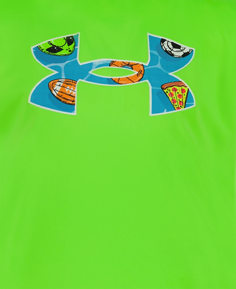 Under Armour Boys' 4-7 Pool Party Swim T-Shirt and Shorts, 2-Piece Set