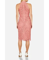 Yumi Women's Lace Halter Neck Dress