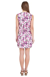 Yumi Women's Retro Floral Cotton Pinafore Dress