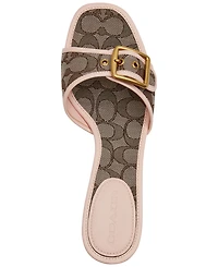 Coach Women's Margot Signature Jacquard Slip-On Sandals