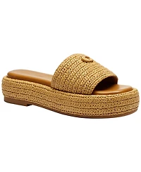 Coach Women's Sculpted C Platform Slide Sandals