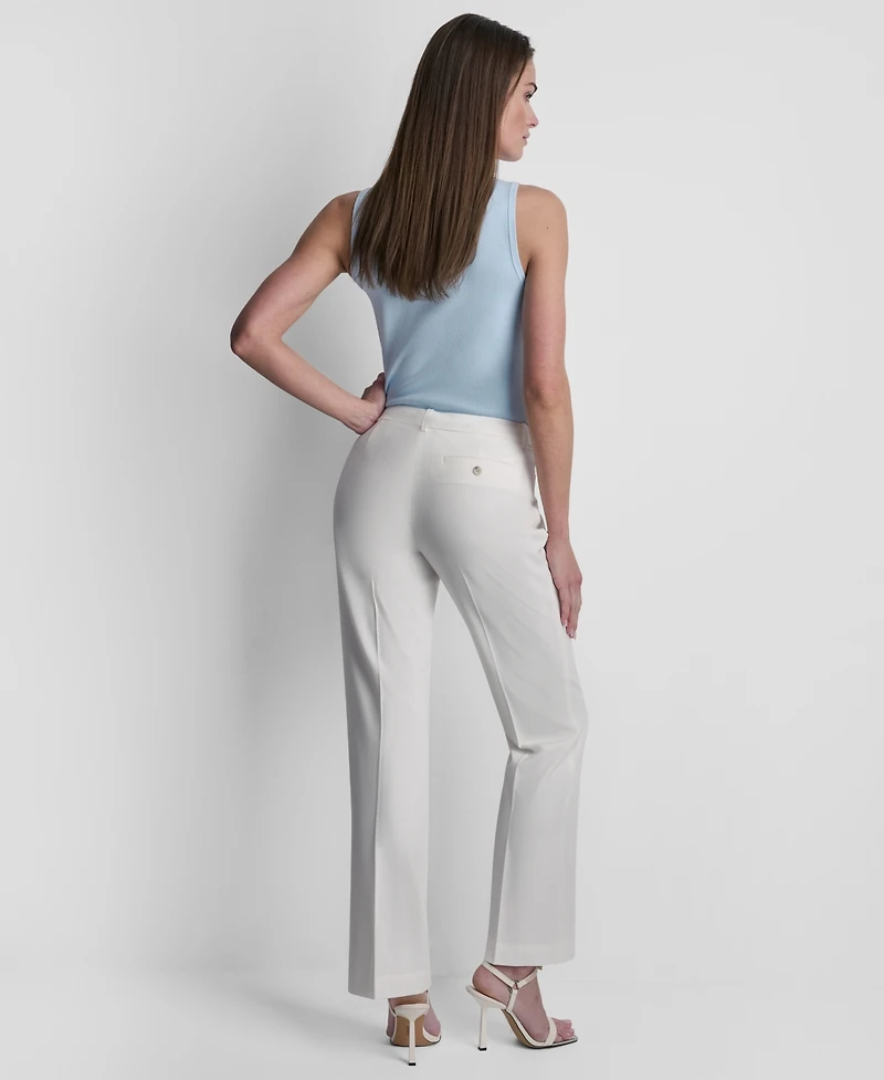 Dkny Women's Modern Fit Flared Pants