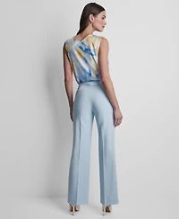 Dkny Women's Straight-Leg Flared Pants