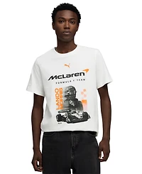 Puma Men's Mclaren Racing Driver Lando Norris Crewneck Graphic T-Shirt