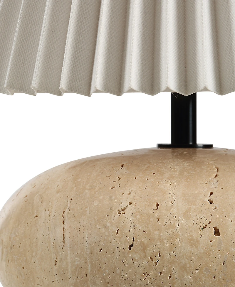 Ren Wil Noto 14" Travertine Table Lamp