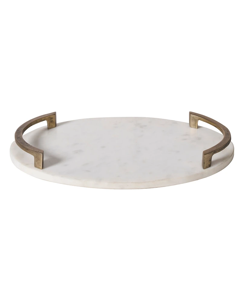 Ren Wil Bianca 18" Marble Tray