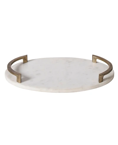 Ren Wil Bianca 18" Marble Tray
