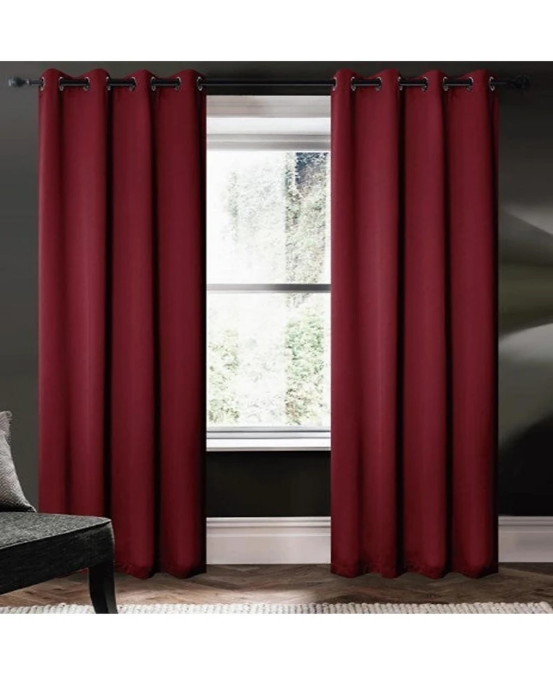 Rt Designers Collection 100% Polyester 250 Gsm Riley 100% Blackout Grommet Panel 54" x 84