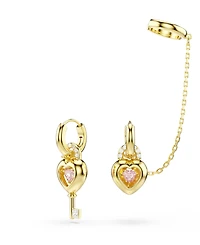 Swarovski Gold-Tone Plated Mismatched Idyllia Drop Earrings