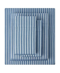 Macy's Dobby Stripe 200-Thread Count Cotton Blend 4-Pc. Sheet Set