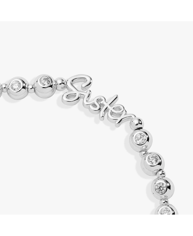 Alex and Ani Sister Elongated Crystal Stretch Bracelet