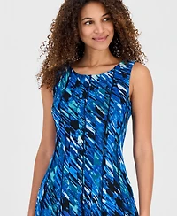 Connected Women's Round-Neck Sleeveless Mesh Dress