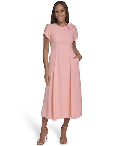 Eliza J Women's Jewel-Neck Midi Dress