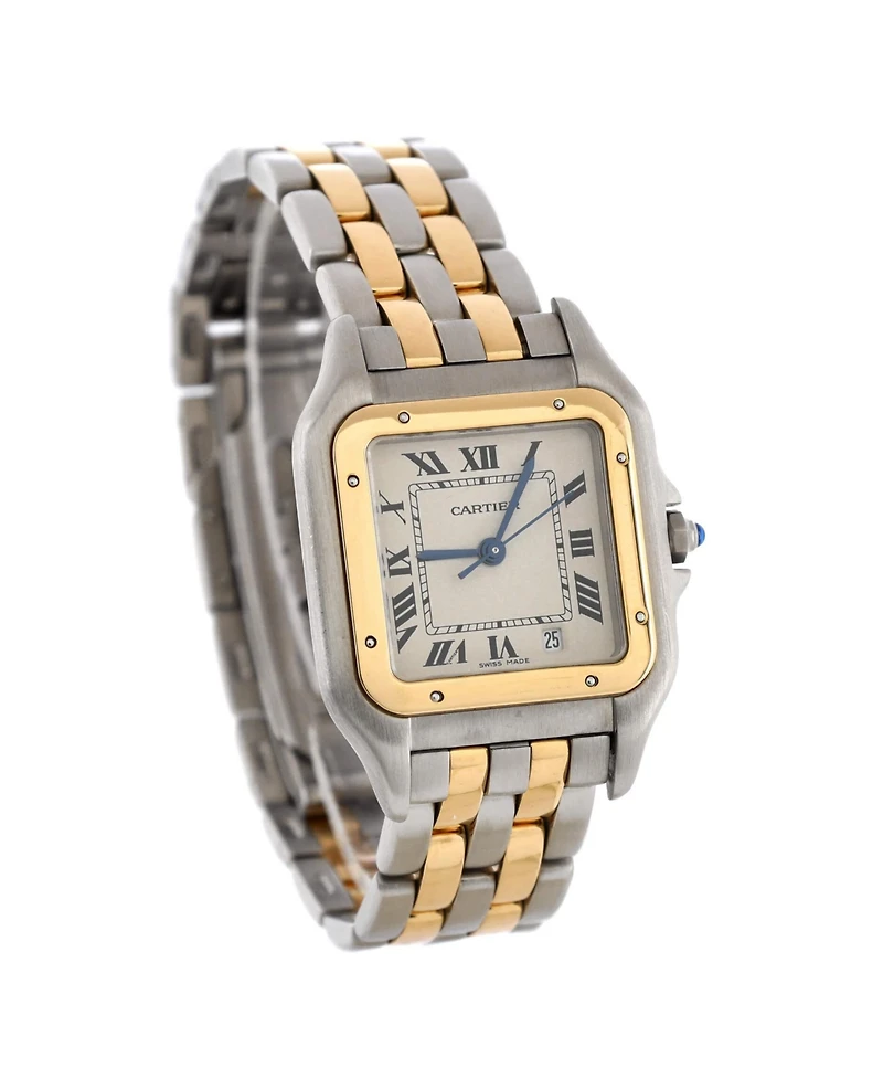 Pre-Owned Cartier Panthere de Cartier Quartz Watch in Stainless Steel and Gold 27mm