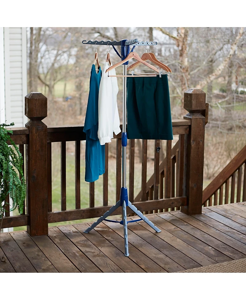 Household Essentials Collapsible Portable Indoor Tripod Clothes Drying Rack