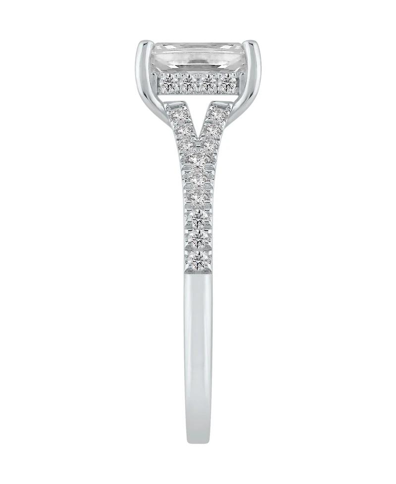 Macy's Certified Lab-Grown Diamond Engagement Ring (1-1/4 ct. t.w.) in 14k White Gold