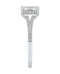 Macy's Certified Lab-Grown Diamond Engagement Ring (1-1/4 ct. t.w.) in 14k White Gold