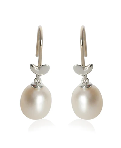 Pre-Owned Tiffany & Co Sterling Pearl Olive Leaf Earrings