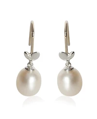 Pre-Owned Tiffany & Co Sterling Pearl Olive Leaf Earrings