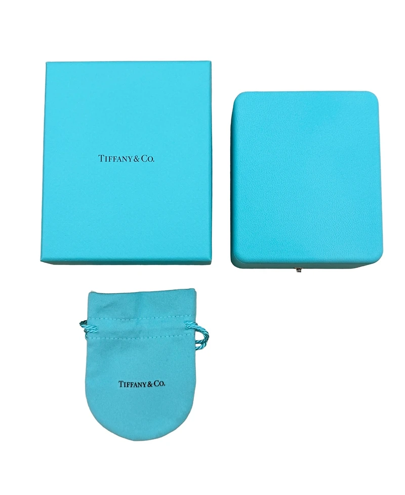 Pre-Owned Tiffany & Co Platinum Diamond Fluer De Lis Key Pendant