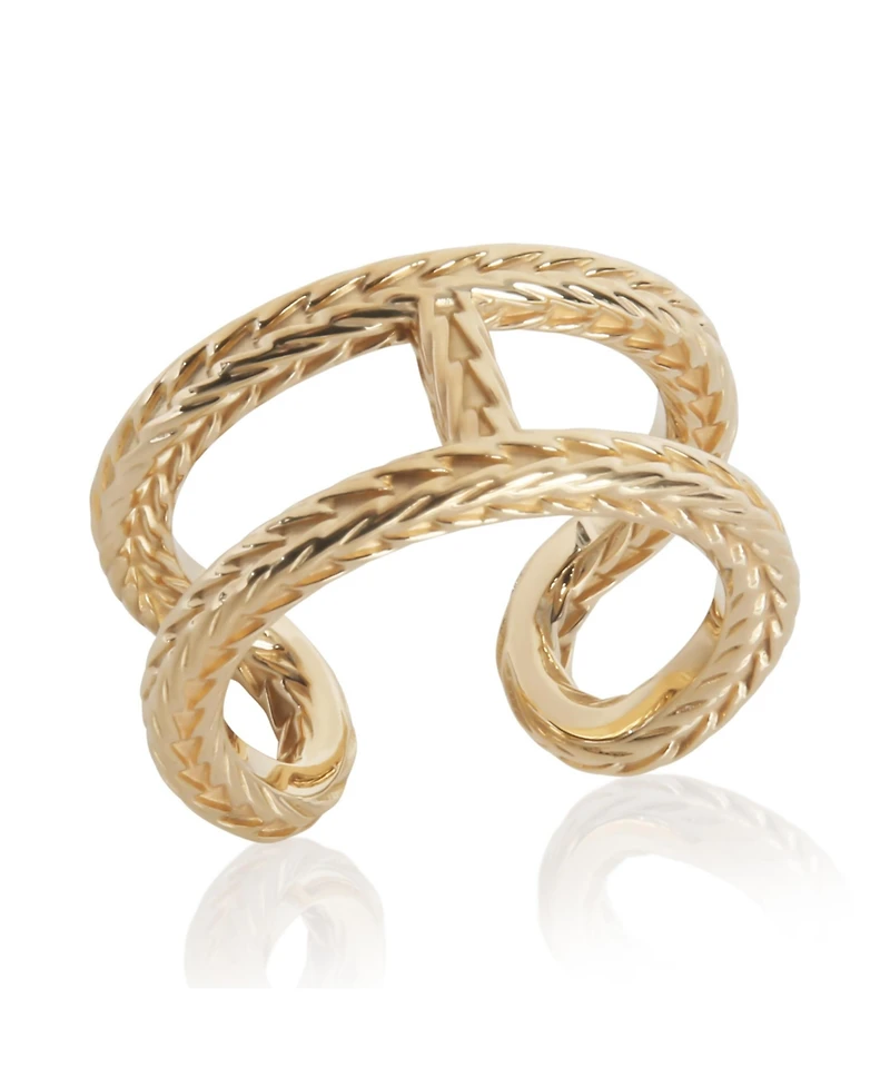 Hermes Yellow Gold Chaine d'Ancre Danae Ring