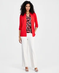 Anne Klein Women's Cap-Sleeve V-Neck Top