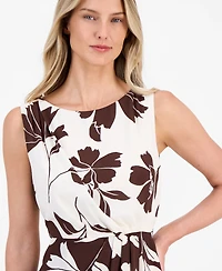 Anne Klein Women's Printed Sleeveless Midi Dress