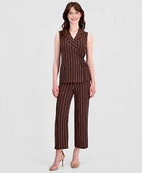 Anne Klein Petite Notched Neck Wrap Top