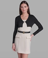 Bcbg Women's Knit V-Neck Cropped Cardigan Sweater