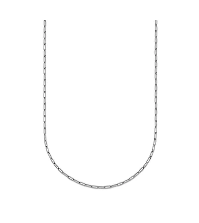 Curata Jewelry Solid 950 Platinum 1.4mm Thin Paperclip Chain Necklace 16-24 Inch Chain Necklace