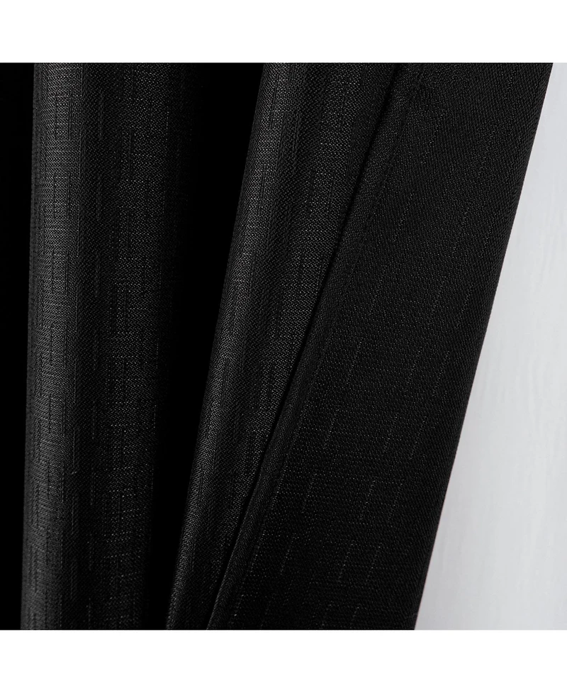 Rt Designers Collection 100% Polyester 140 Gsm Sedona Jacquard Grommet Curtain Panel