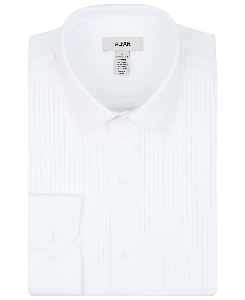 Alfani Men's Slim Fit Pleated Dress Shirt, Macy's Exclusive