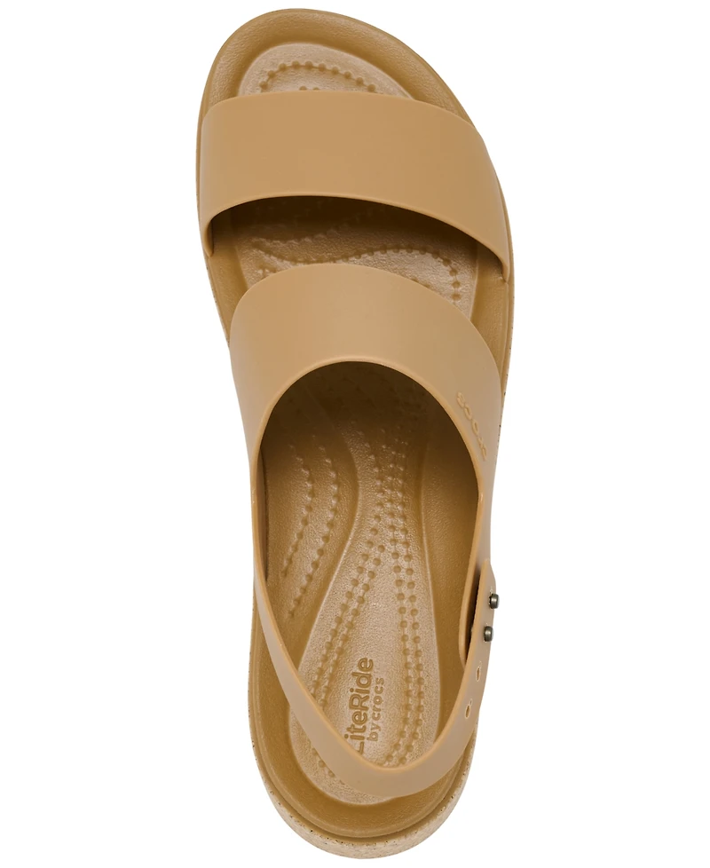 Crocs Women's Brooklyn Cork Low Wedge Sandals from Finish Line