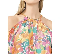 Sam & Jess Women's Halter Neck Long-Sleeve Top