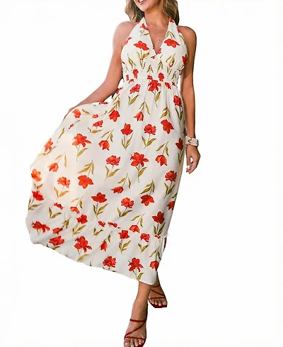 Cupshe Women's Did the Most Floral Midi Beach Dress