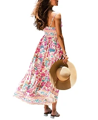 Cupshe Women's Cherubim Paisley Maxi Beach Dress