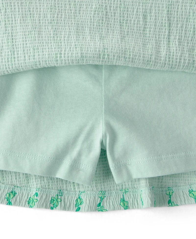 Carter's Girls' Toddler 2T-5T Vine Top & Skort, 2-Piece Set